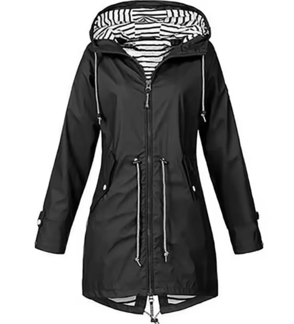 Jacke Damen mit Kapuze Wasserabweisend und lässiger Schnitt - J&B; - 8 - Jasminaboutique.com