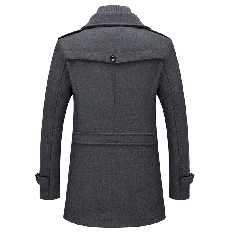 Herren Mantel mit modernem Schnitt und praktischen Taschen - J&B - 2 - Jasminaboutique.com