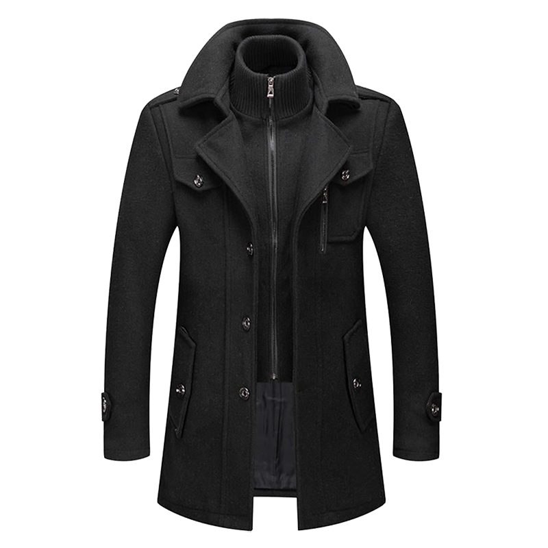Herren Mantel mit modernem Schnitt und praktischen Taschen - J&B - 6 - Jasminaboutique.com