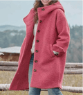 Damen Mantel mit Kapuze und Knopfverschluss - J&B - 6 - Jasminaboutique.com