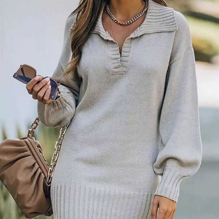 Kleid Damen mit lässigem Schnitt und Stehkragen | A&Z - 1 - Atelier-Zofia