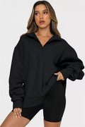 Hoodie Damen mit Stehkragen und Reißverschluss | A&Z - 7 - Atelier-Zofia