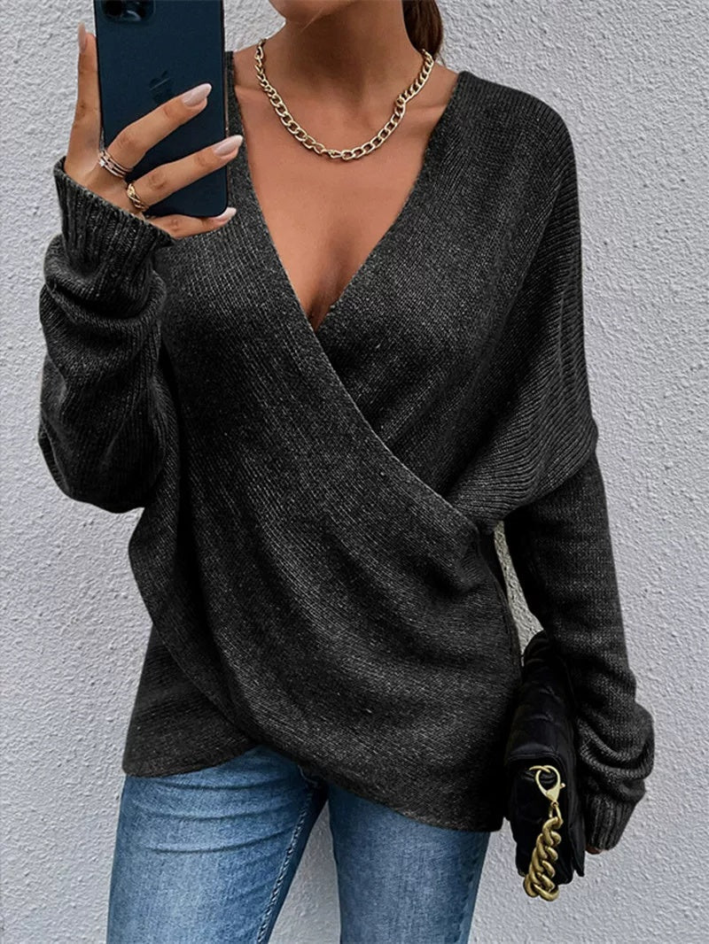 Pullover Damen mit V-Ausschnitt und lässiger Passform | A&Z - 7 - Atelier-Zofia
