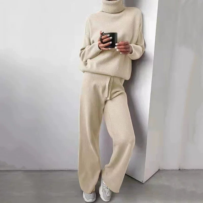 Lounge Set Damen mit hohem Kragen und lockerer Passform | A&Z - 1 - Atelier-Zofia