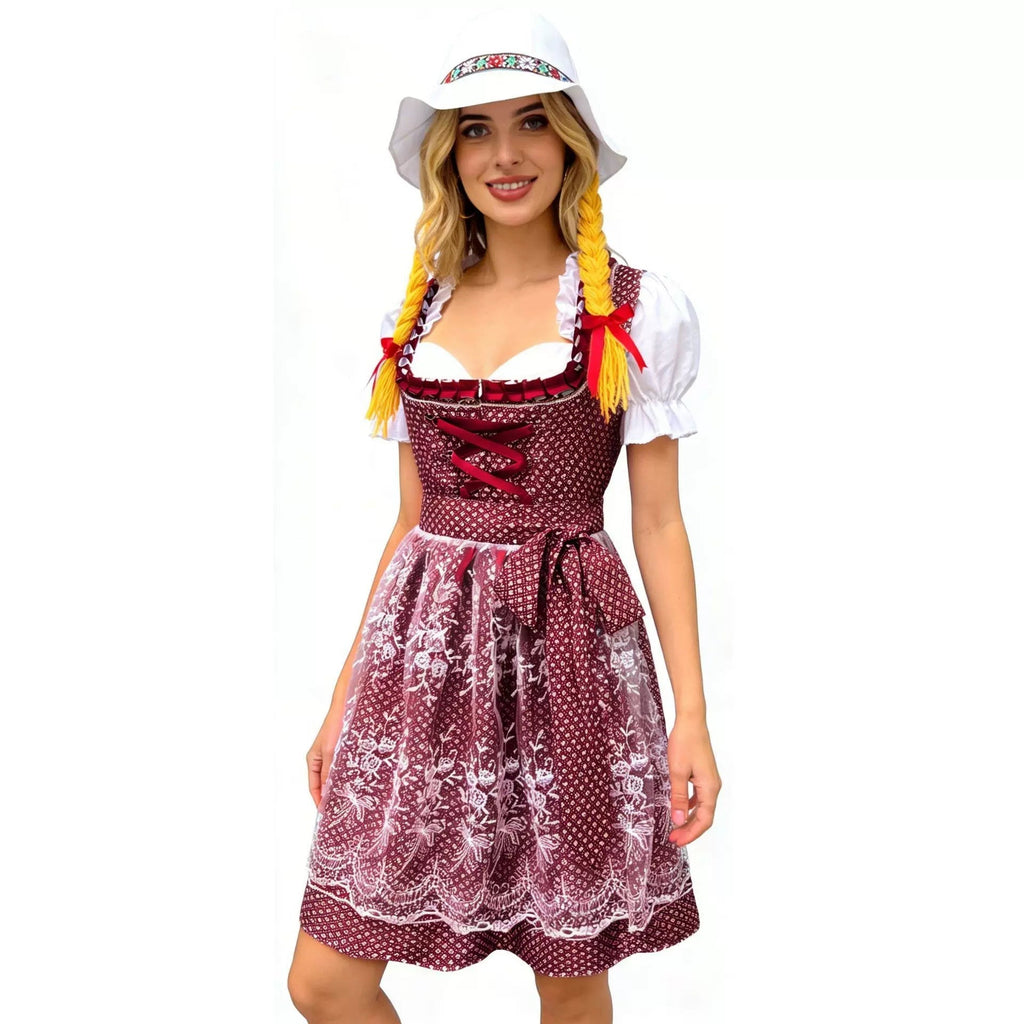 Dirndl Kleid Damen mit tailliertem Schnitt und verspieltem Design | A&Z - 13 - Atelier-Zofia