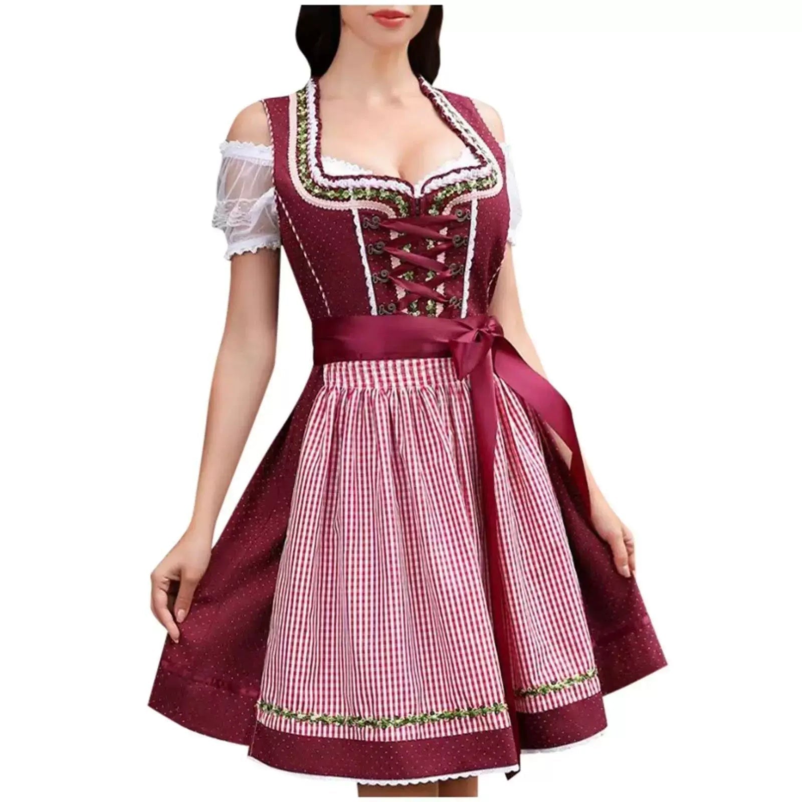 Dirndl Dress Women's Cut with Lacing Feature | M&B - 1 - Modern britwear