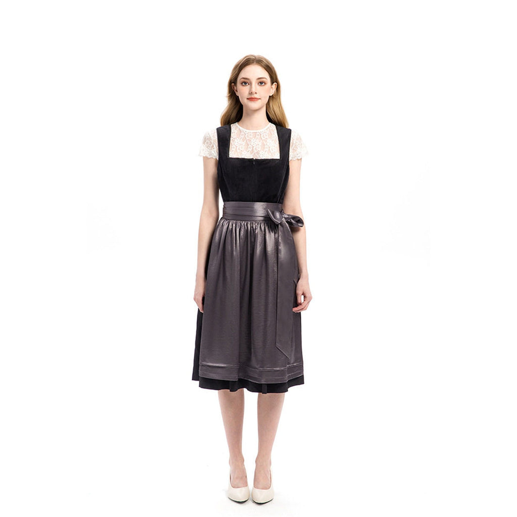 Dirndl Damen mit tailliertem Schnitt und elegantem Gürtel | A&B - 6 - Annoboutique