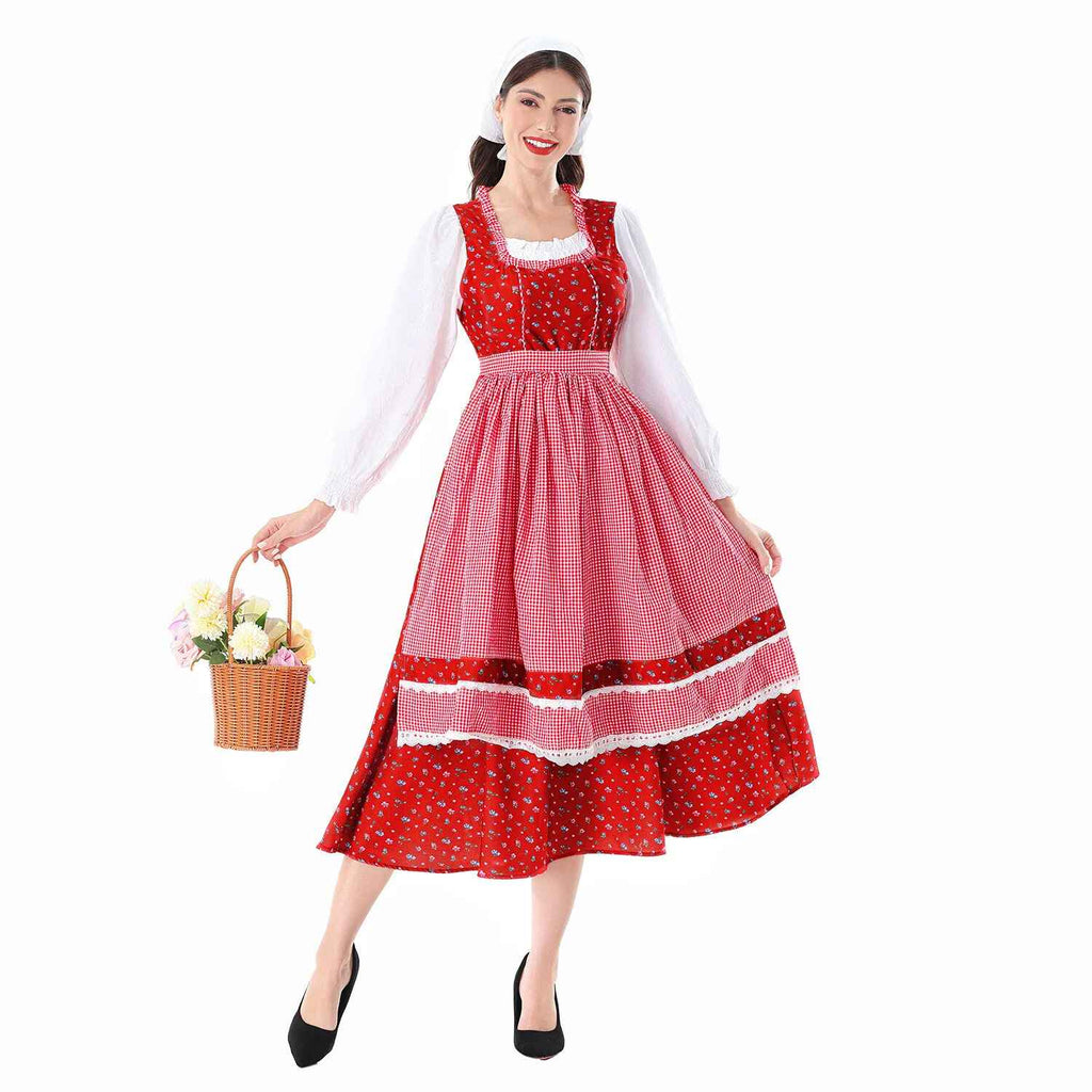 Dirndl Kleid Damen mit Puffärmeln und schwingendem Rock | A&Z - 5 - Atelier-Zofia
