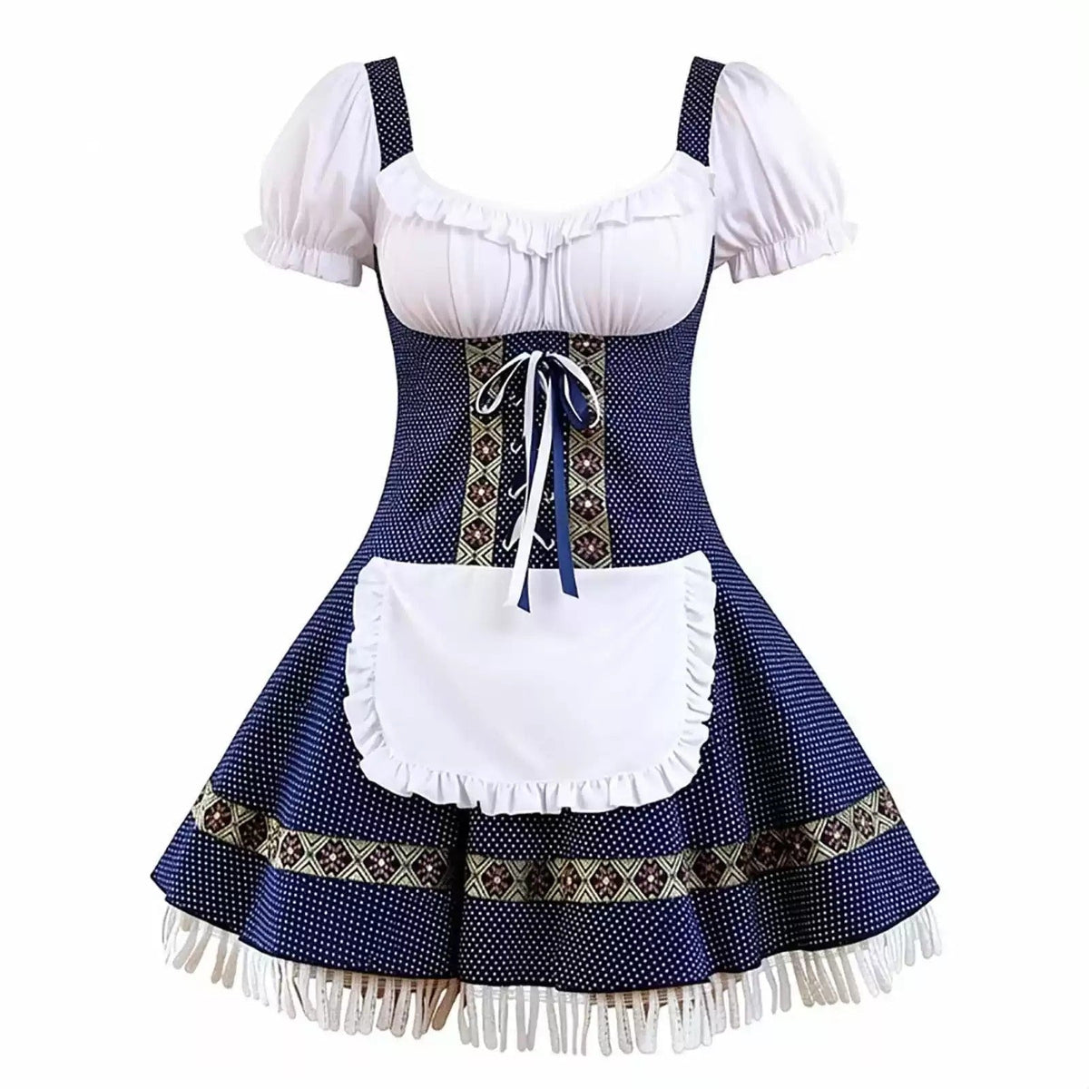 Dirndl Damen mit Puffärmeln und dekorativer Schürze | A&Z - 3 - Atelier-Zofia