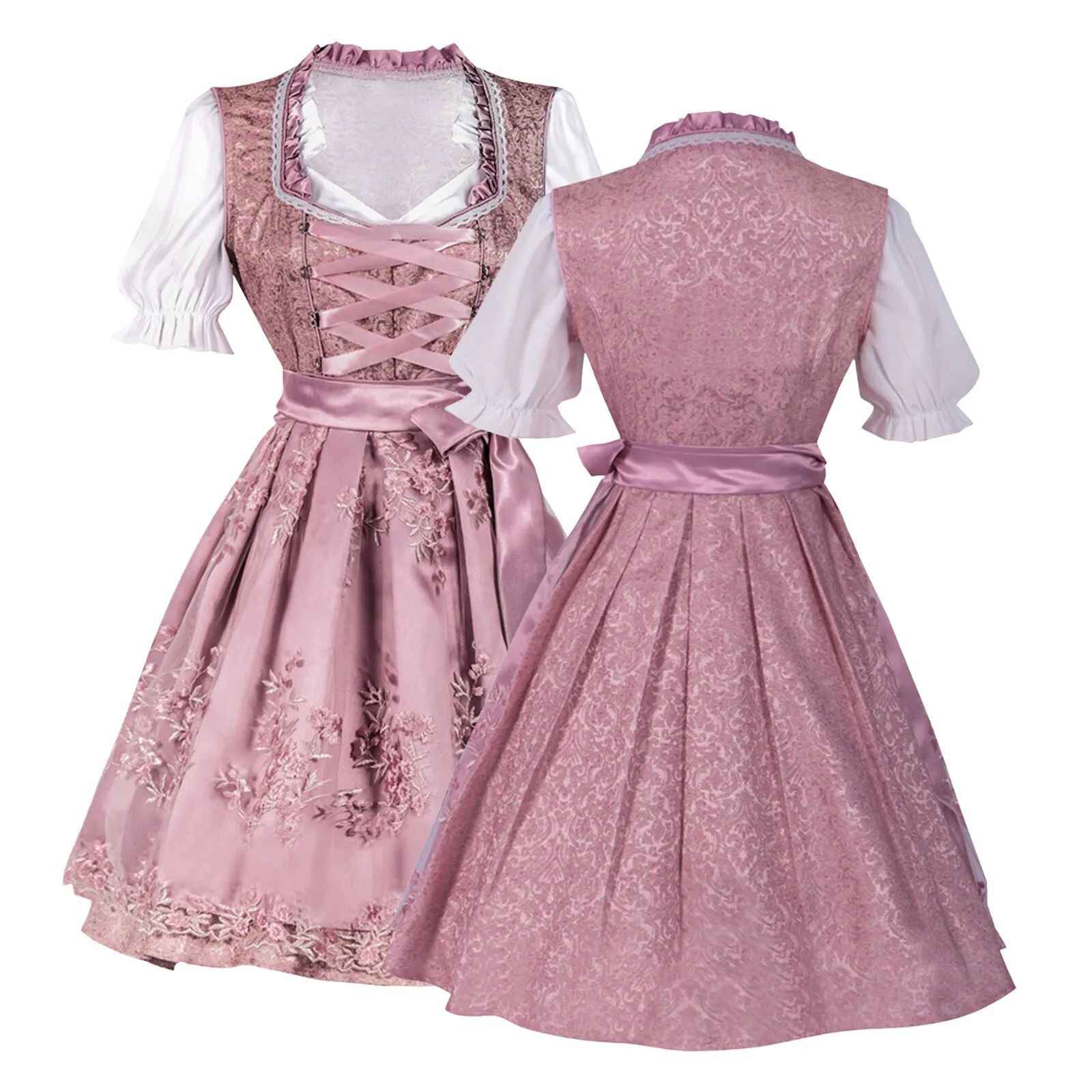 Dirndl Damen mit traditionellem Schnitt und Rüsche | A&Z - 3 - Atelier-Zofia