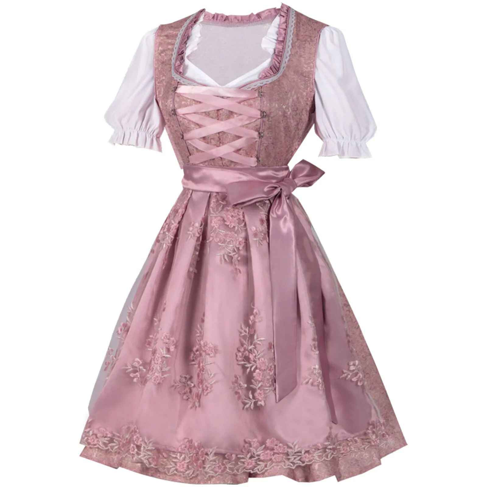Dirndl Damen mit traditionellem Schnitt und Rüsche | A&Z - 4 - Atelier-Zofia