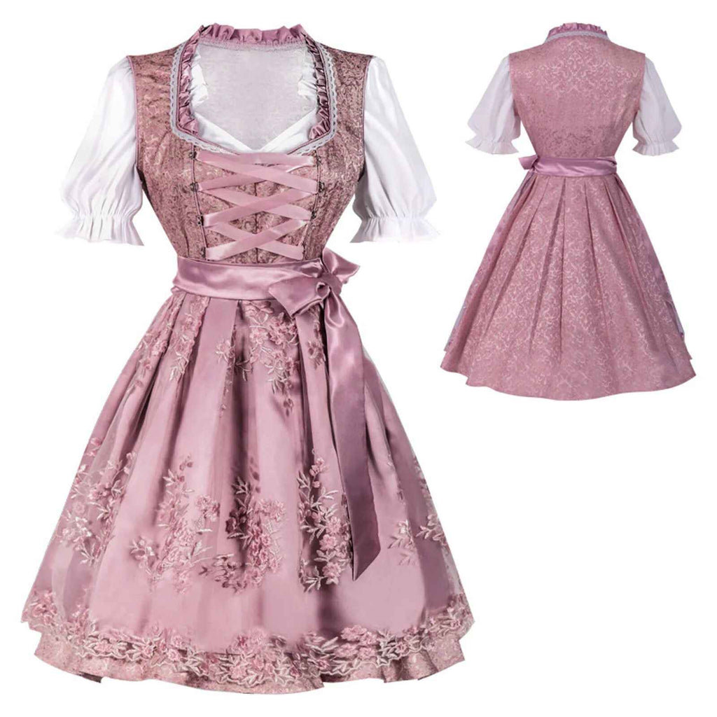 Dirndl Damen mit traditionellem Schnitt und Rüsche | A&Z - 5 - Atelier-Zofia