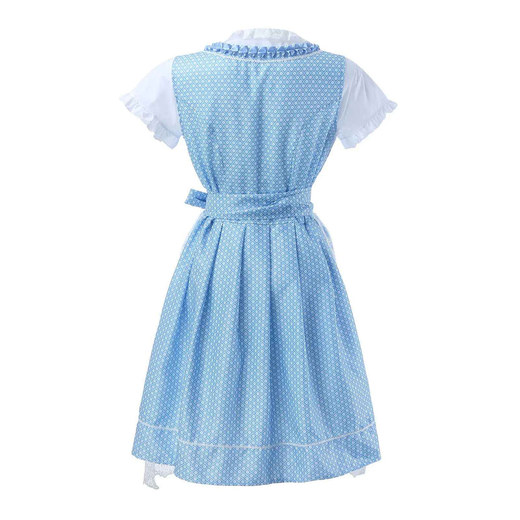 Dirndl Kleid Damen mit Taillengürtel und Rüschendetails | A&Z - 2 - Atelier-Zofia