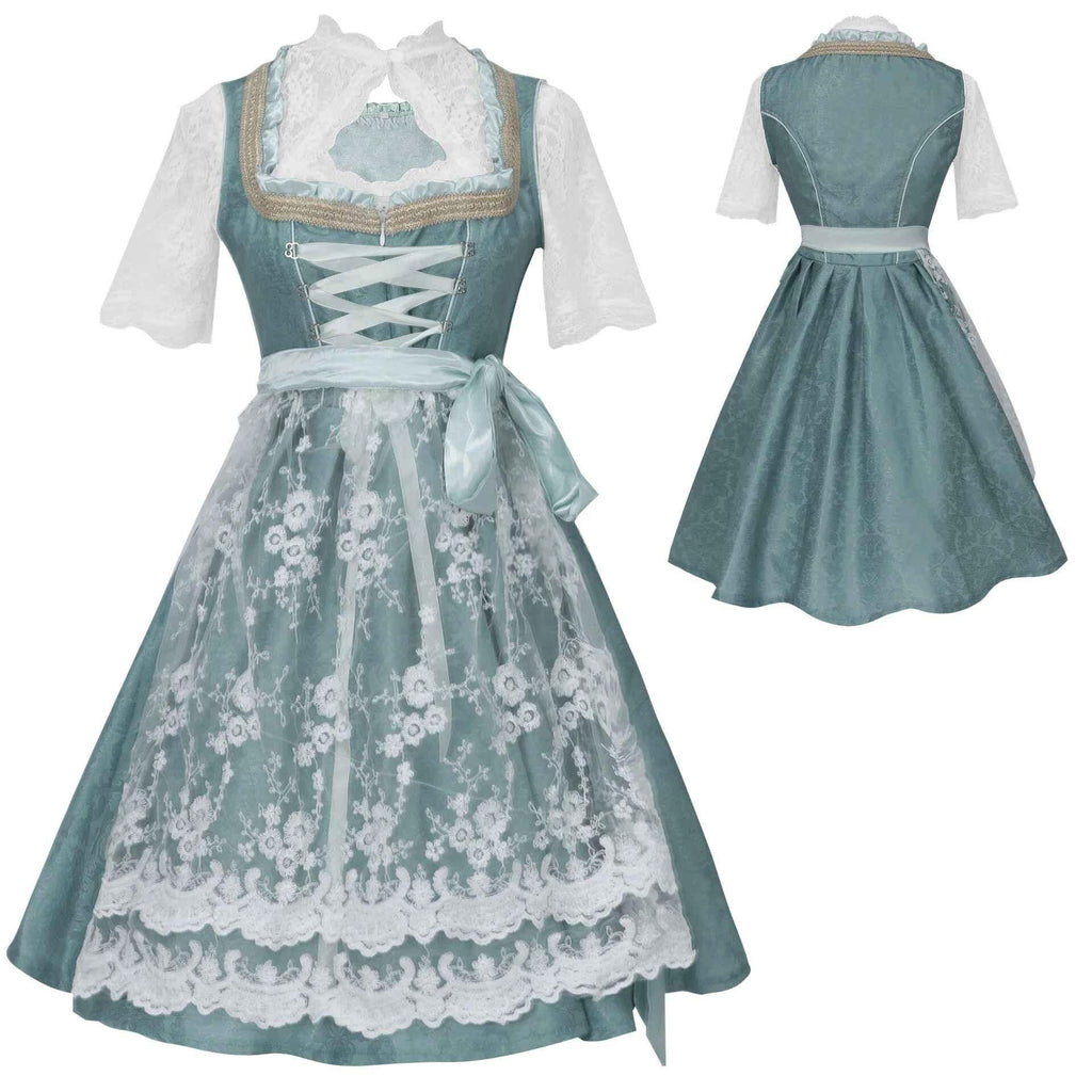 Dirndl Damen mit Taillierung und transparentem Überrock | A&Z - 2 - Atelier-Zofia