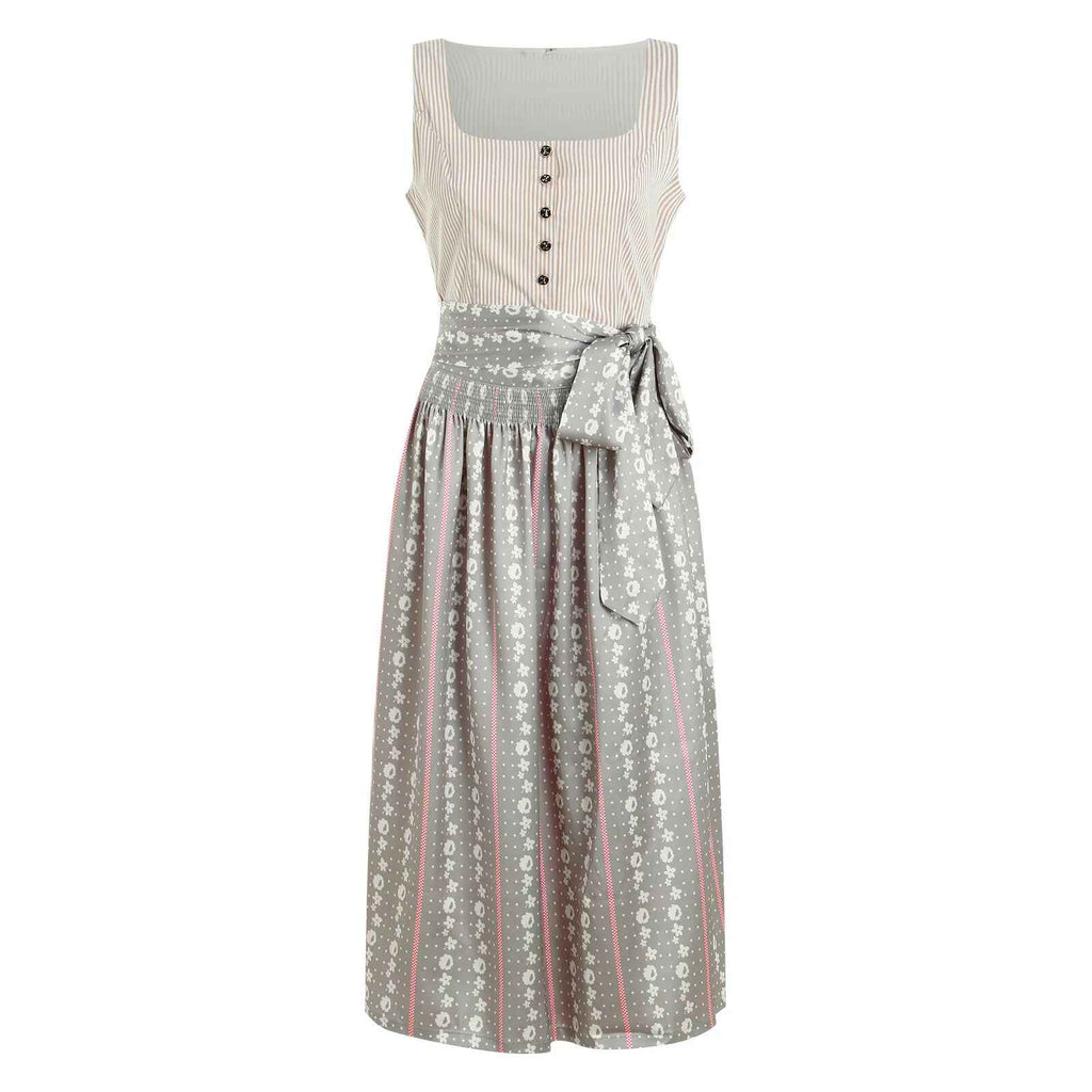 Dirndl Kleid Damen mit traditionellem Schnitt und Taillengürtel | A&Z - 2 - Atelier-Zofia