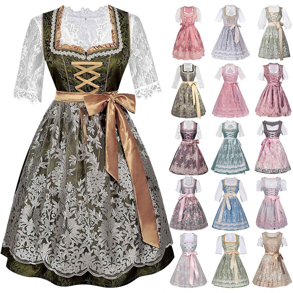 Dirndl Damen mit figurbetonter Silhouette und schwingendem Rock | A&Z - 1 - Atelier-Zofia
