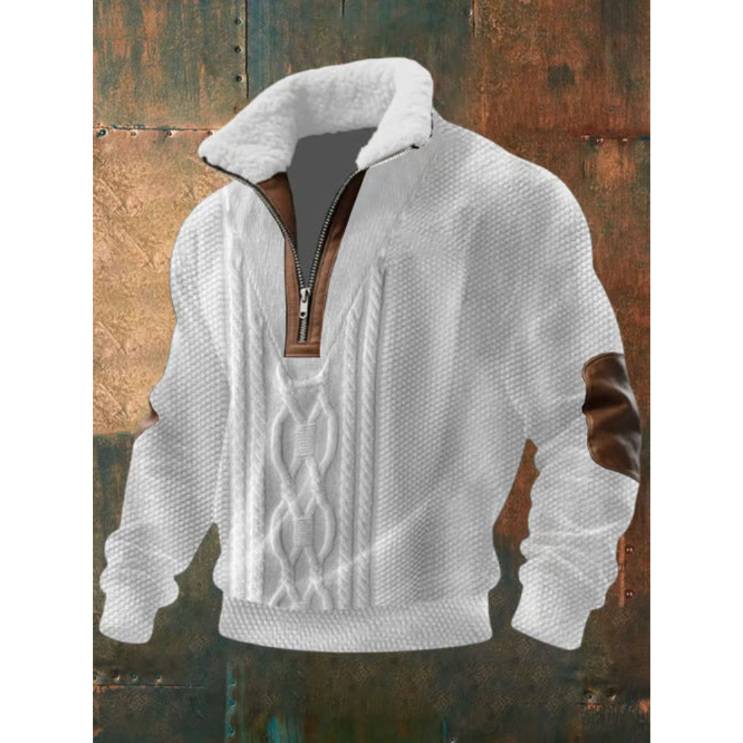 Pullover Herren mit Stehkragen und Reißverschluss - J&B - 7 - Jasminaboutique.com