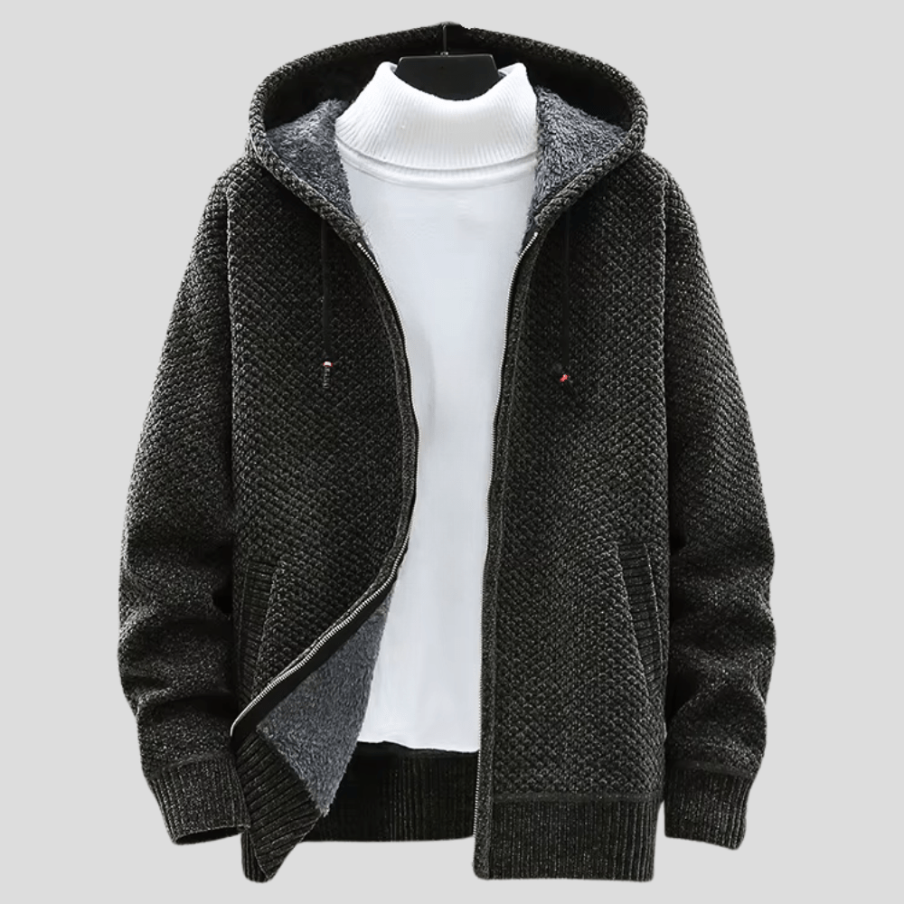 Hoodie Herren mit lässigem Schnitt und praktischen Taschen - J&B - 3 - Jasminaboutique.com