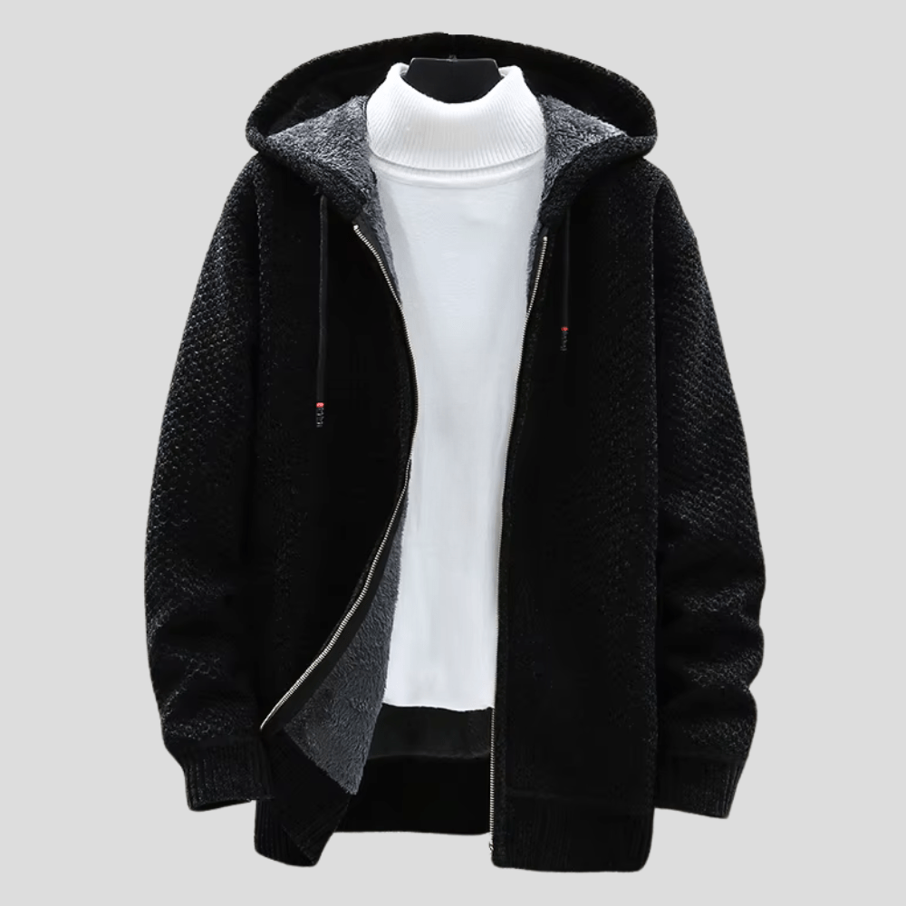 Hoodie Herren mit lässigem Schnitt und praktischen Taschen - J&B - 7 - Jasminaboutique.com
