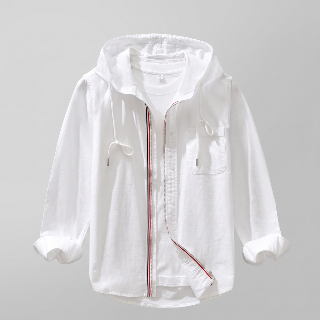 Hoodie Herren mit lässigem Schnitt und kontrastierenden Details - J&B - 3 - Jasminaboutique.com