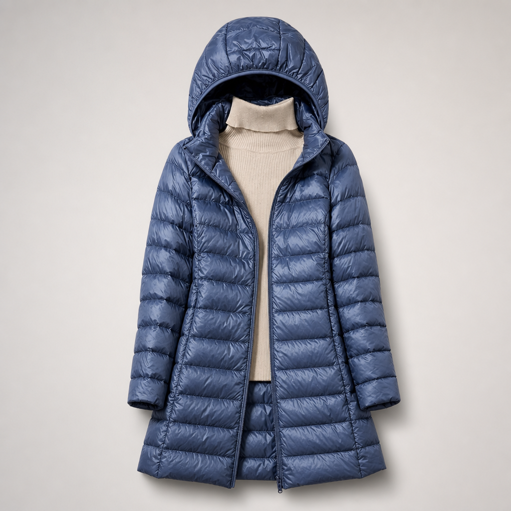 Damen Jacke mit Kapuze, taillierter Schnitt praktische Details - J&B - 7 - Jasminaboutique.com