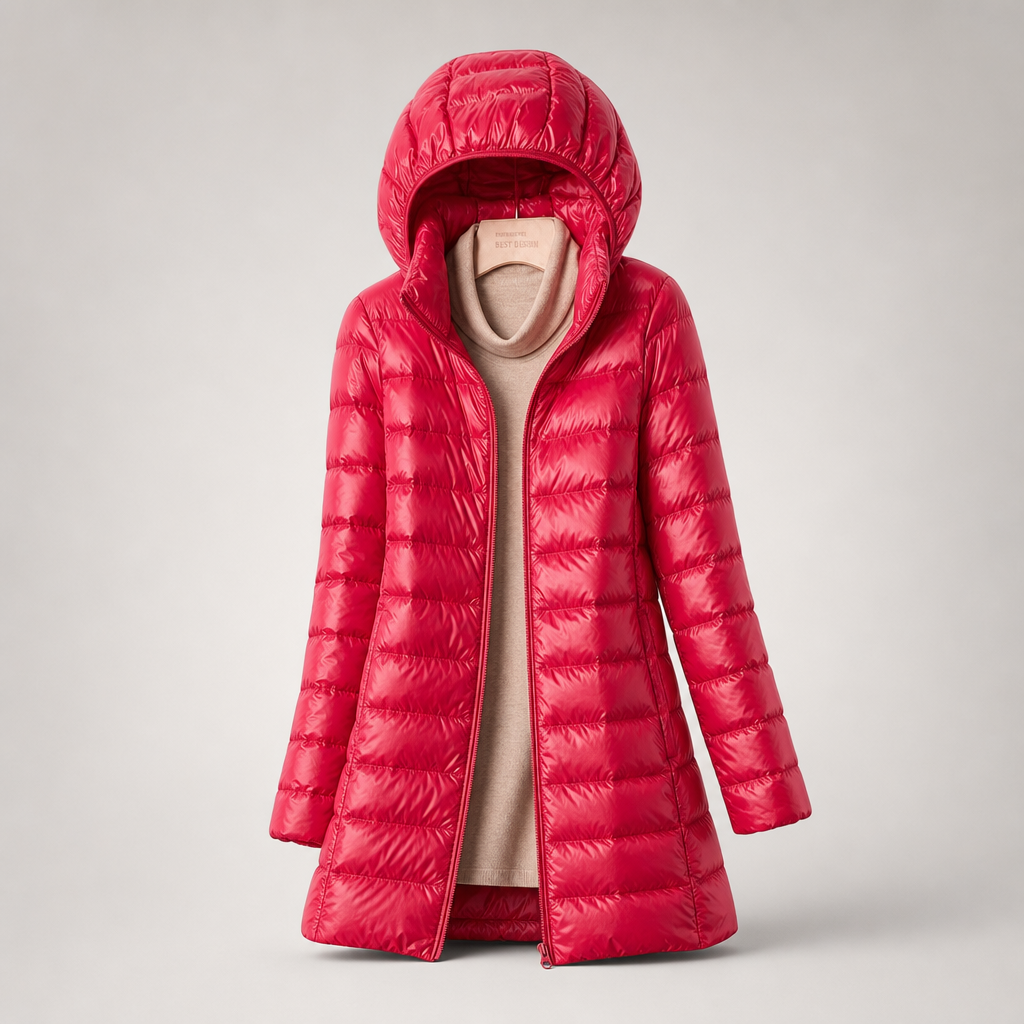 Damen Jacke mit Kapuze, taillierter Schnitt praktische Details - J&B - 10 - Jasminaboutique.com
