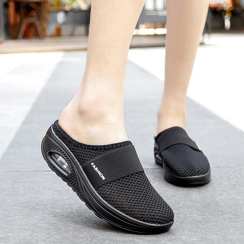 Diabetikerfreundliche Slipper für Damen - Extra Weite Passform & Verstellbarer Riemen - J&B - 1 - Jasminaboutique.com