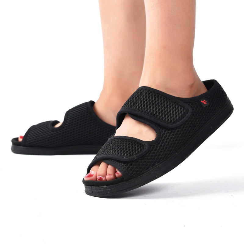Diabetikerfreundliche verstellbare Sandalen für Frauen - J&B - 2 - Jasminaboutique.com