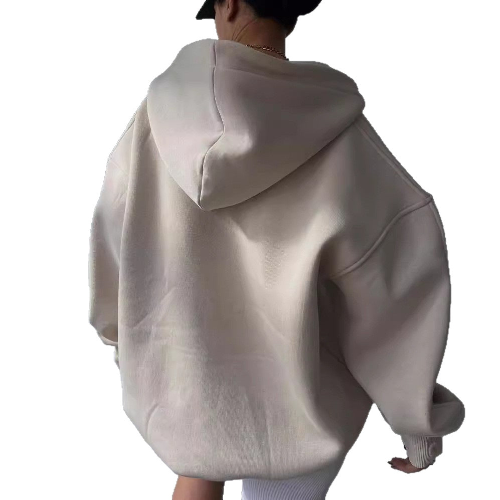 Pullover Damen mit Kapuze und legerem Schnitt - J&B - 1 - Jasminaboutique.com