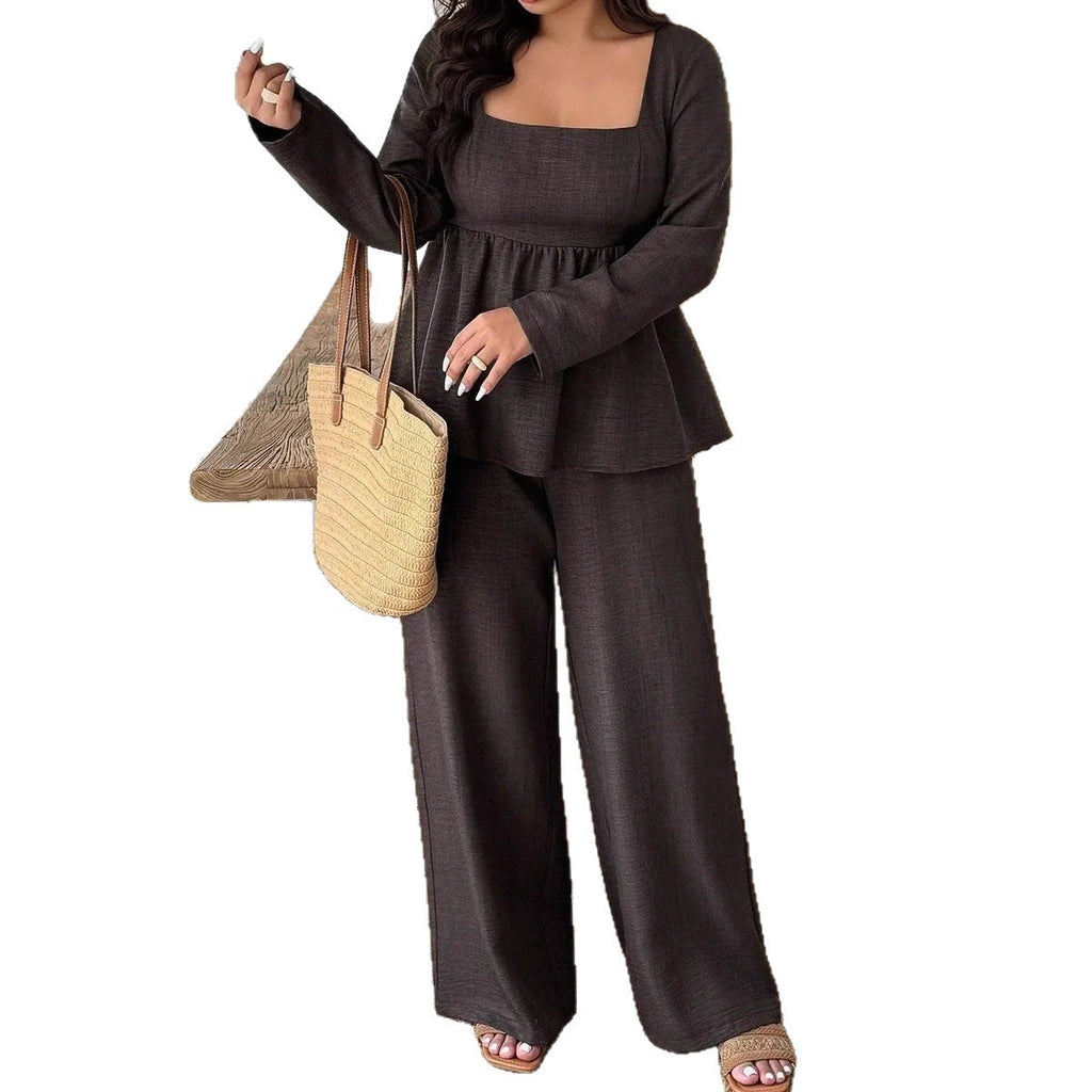 Zwei-Teiler Damen mit weitem Schnitt und schmeichelndem Design - J&B - 3 - Jasminaboutique.com