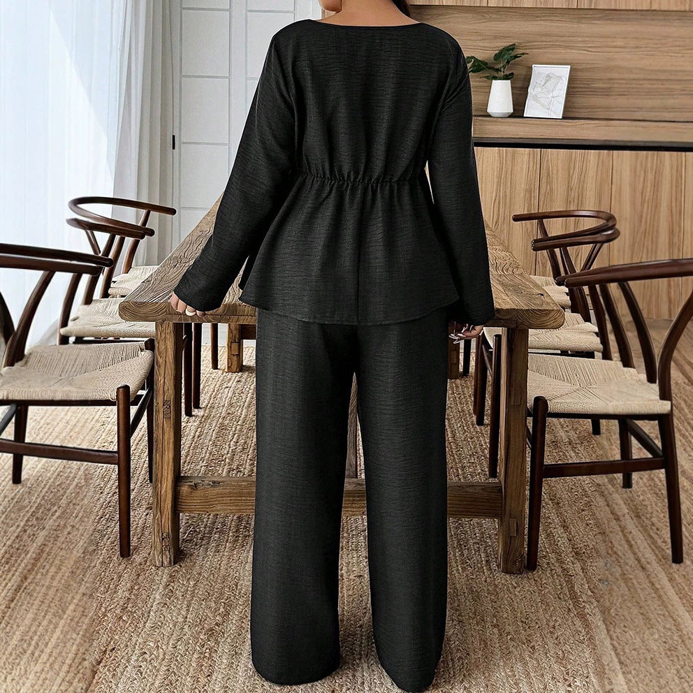 Zwei-Teiler Damen mit weitem Schnitt und schmeichelndem Design - J&B - 4 - Jasminaboutique.com