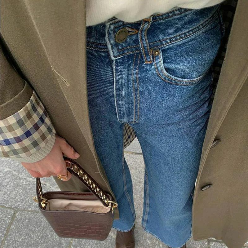 Modischer Damen Mantel mit lässigem Schnitt und Karodetails - J&B - 8 - Jasminaboutique.com