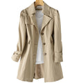 Trenchcoat Damen mit tailliertem Schnitt und elegantem Revers - J&B - 3 - Jasminaboutique.com