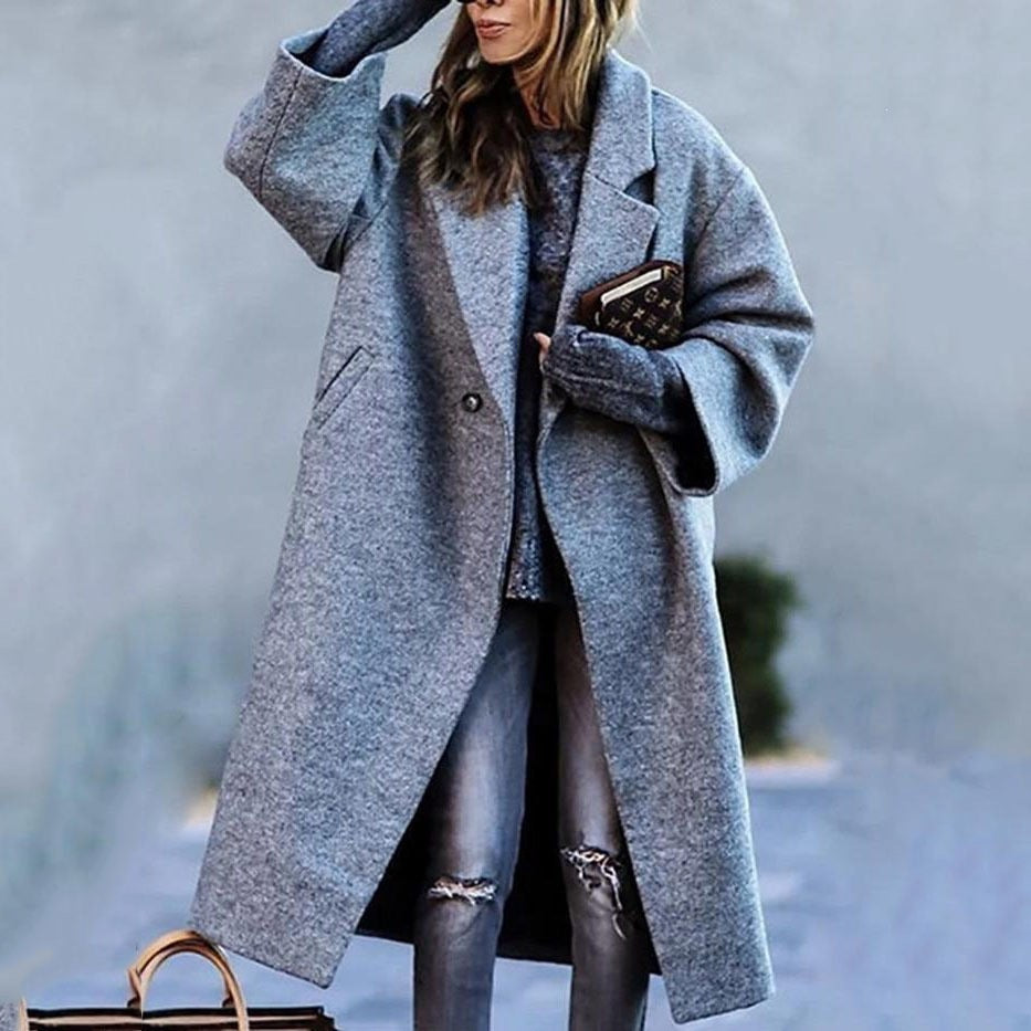 Damen Mantel mit Kunstmotiv und lässigem Schnitt - J&B - 10 - Jasminaboutique.com
