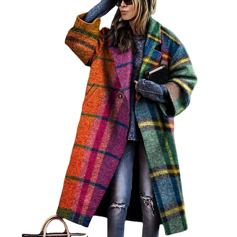 Damen Mantel mit Kunstmotiv und lässigem Schnitt - J&B - 11 - Jasminaboutique.com