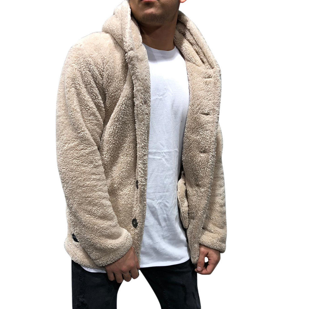 Herren Jacke mit Kapuze und kuscheligem Futter - J&B - 8 - Jasminaboutique.com