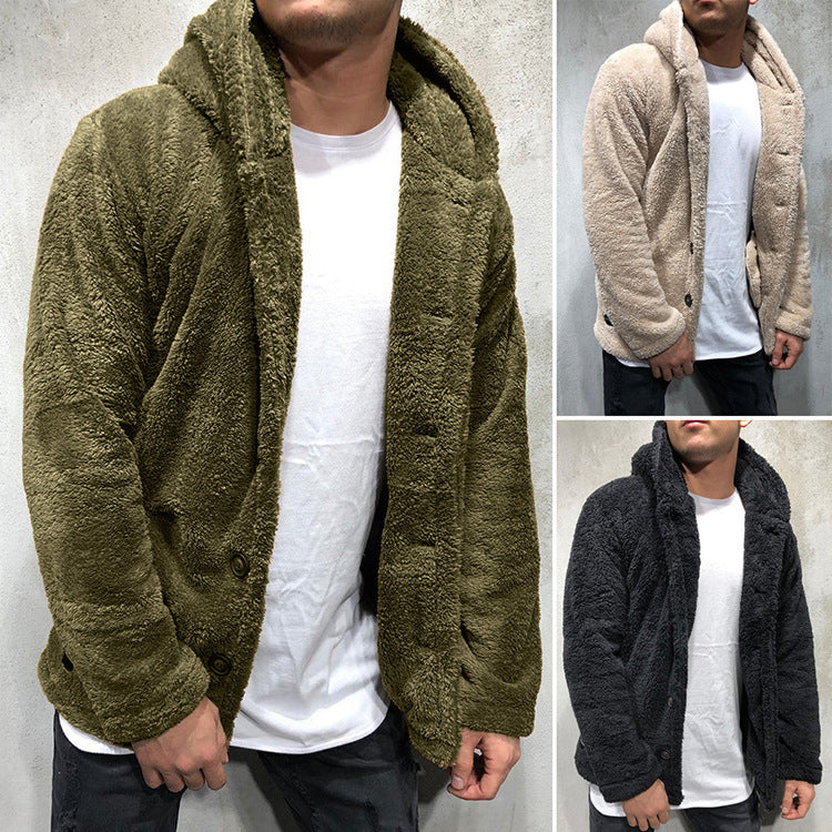 Herren Jacke mit Kapuze und kuscheligem Futter - J&B - 10 - Jasminaboutique.com