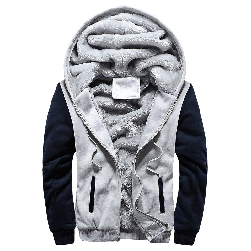 Jacke Herren mit Kapuze, lässiger Schnitt und praktischen Taschen - J&B - 1 - Jasminaboutique.com