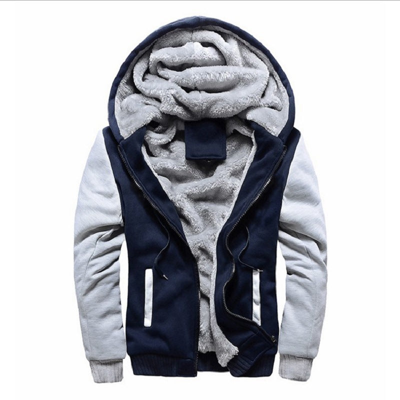 Jacke Herren mit Kapuze, lässiger Schnitt und praktischen Taschen - J&B - 2 - Jasminaboutique.com