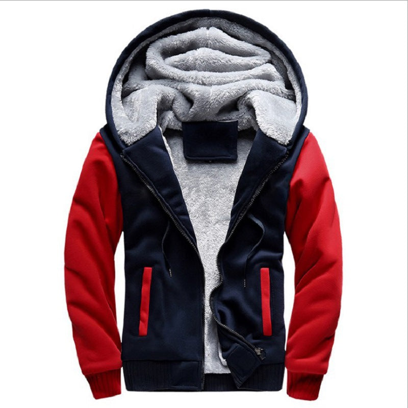 Jacke Herren mit Kapuze, lässiger Schnitt und praktischen Taschen - J&B - 4 - Jasminaboutique.com