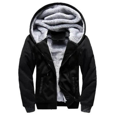 Jacke Herren mit Kapuze, lässiger Schnitt und praktischen Taschen - J&B - 5 - Jasminaboutique.com