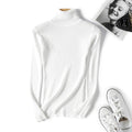 Pullover Damen mit Stehkragen und Rippstruktur - J&B - 5 - Jasminaboutique.com