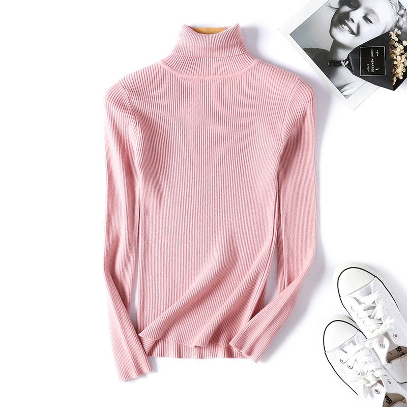 Pullover Damen mit Stehkragen und Rippstruktur - J&B - 9 - Jasminaboutique.com