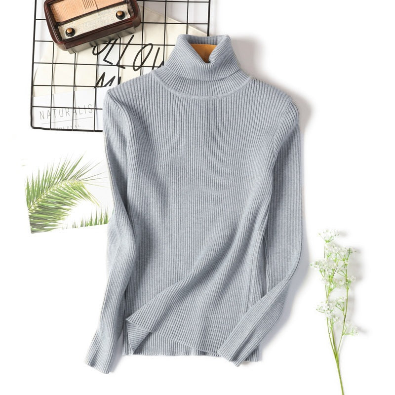 Pullover Damen mit Stehkragen und Rippstruktur - J&B - 11 - Jasminaboutique.com