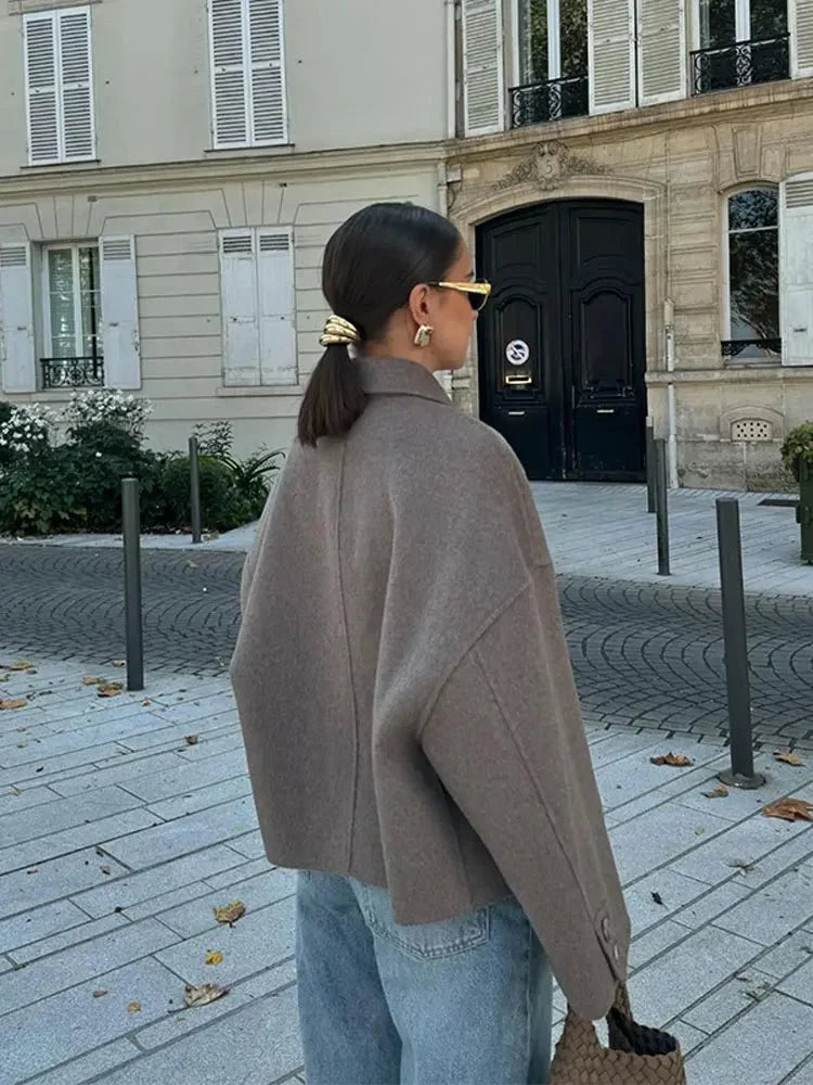 Jacke Damen mit klassischem Kragen und Knopfverschluss - J&B - 3 - Jasminaboutique.com