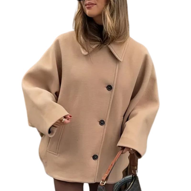 Jacke Damen mit lässigem Schnitt und Knopfverschluss - J&B - 3 - Jasminaboutique.com