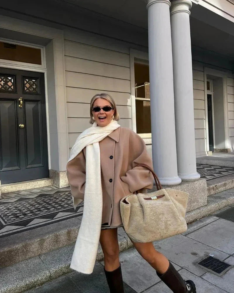 Jacke Damen mit lässigem Schnitt und Knopfverschluss - J&B - 5 - Jasminaboutique.com