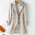 Trenchcoat Damen mit Reverskragen und Knopfverschluss - J&B - 1 - Jasminaboutique.com