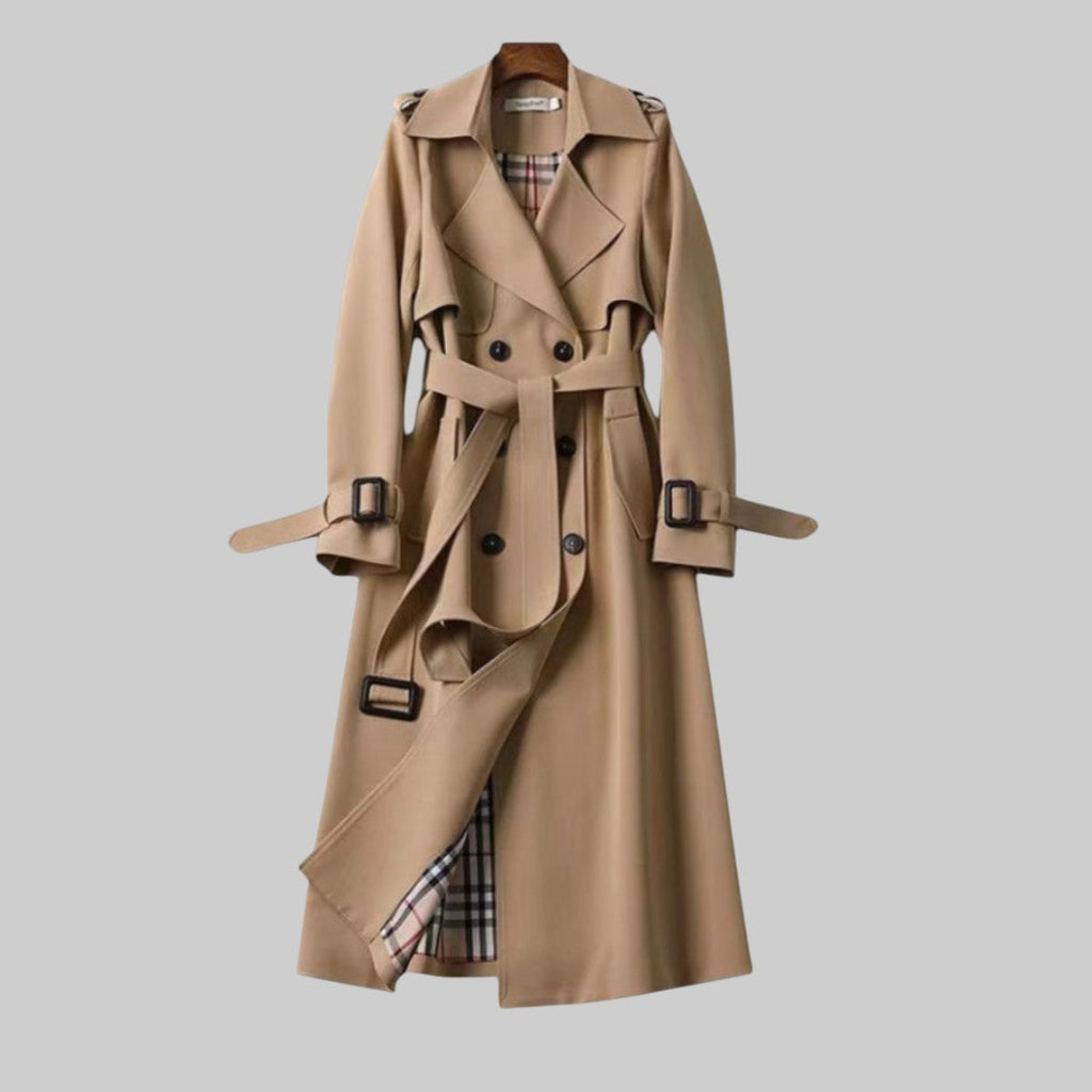 Trench Coat Damen mit tailliertem Schnitt und eleganten Details - J&B - 1 - Jasminaboutique.com