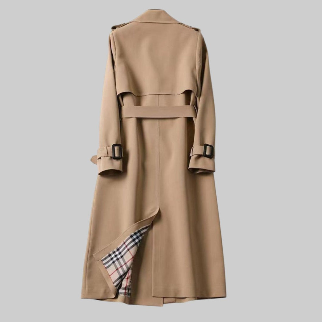 Trench Coat Damen mit tailliertem Schnitt und eleganten Details - J&B - 5 - Jasminaboutique.com